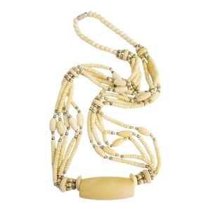 Vintage Handmade Bone Tribal Necklace